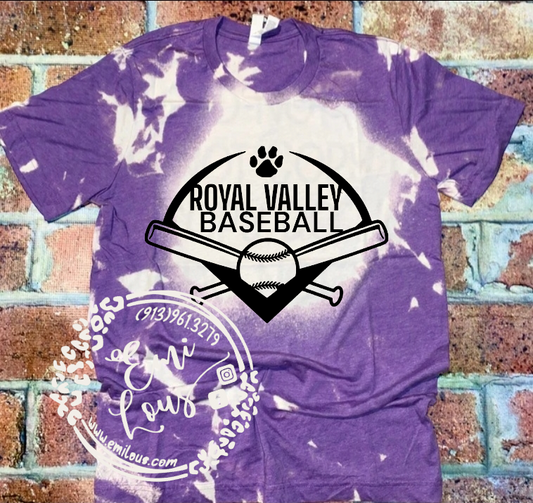 Royal Valley Baseball Bleached