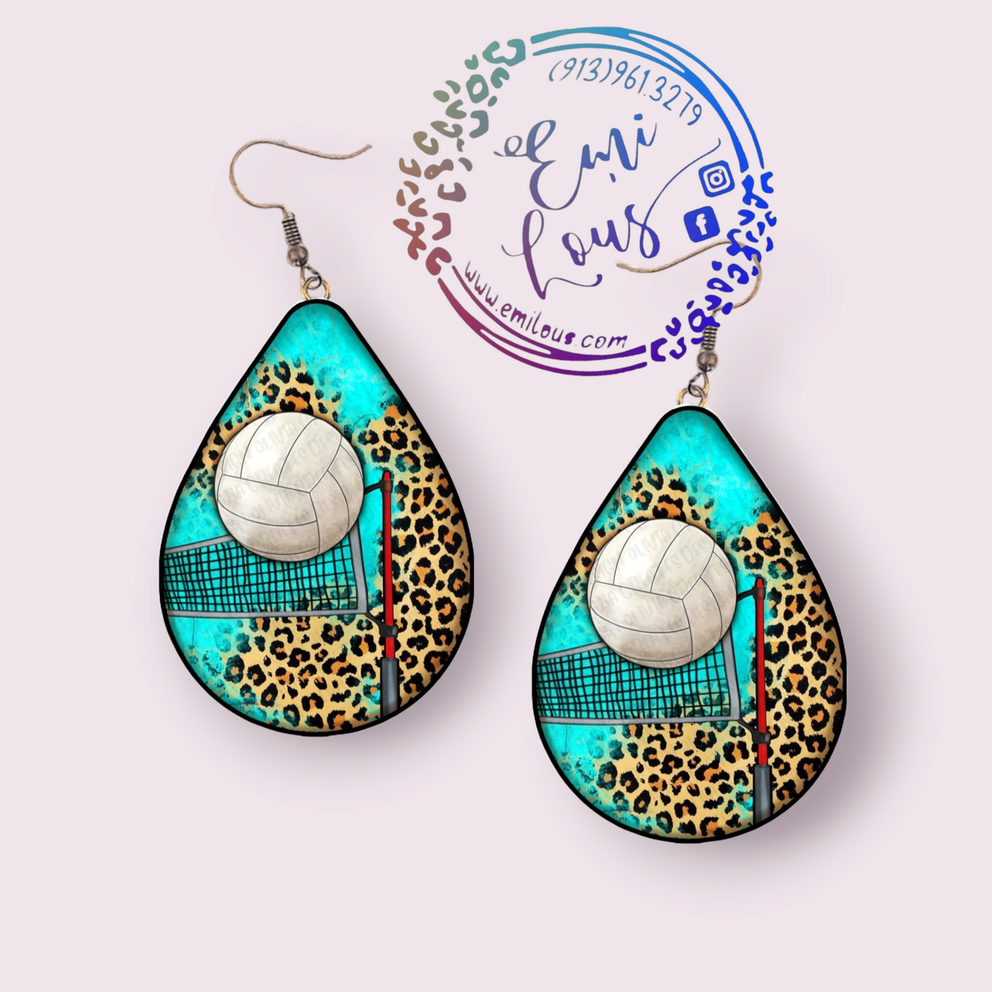 Volleyball Net Earrings