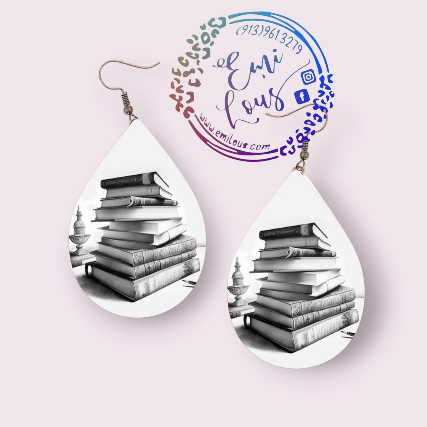 Books Earrings