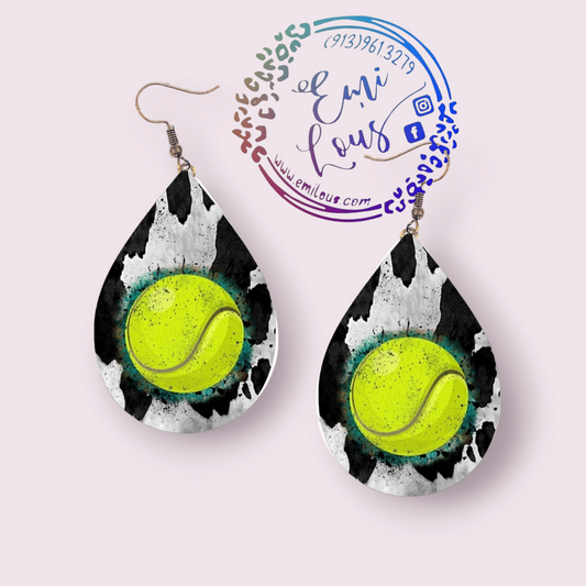 Softball/Cow Earrings