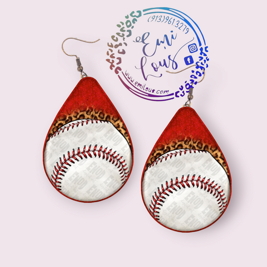 Baseball Earrings