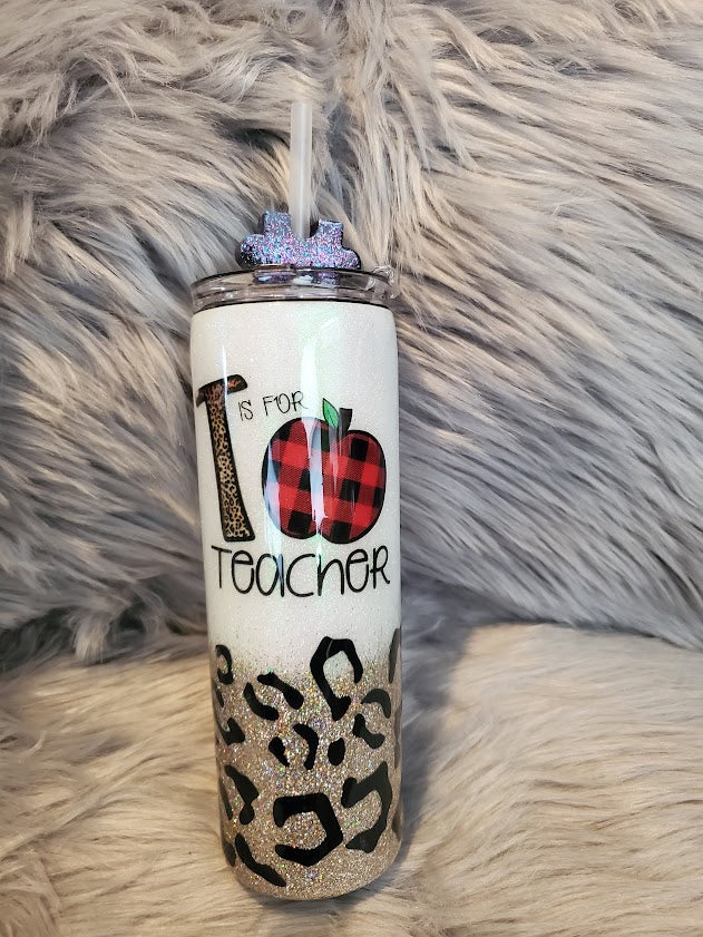 T is for Teacher Tumbler