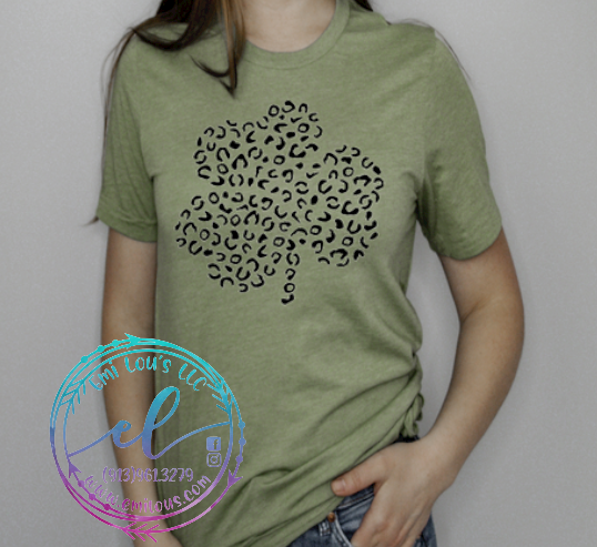 Leopard Lucky Clover Tee