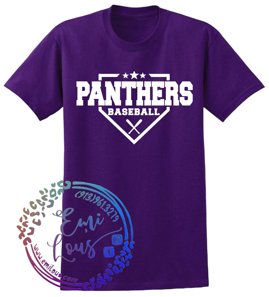 Panthers Baseball Paw Print