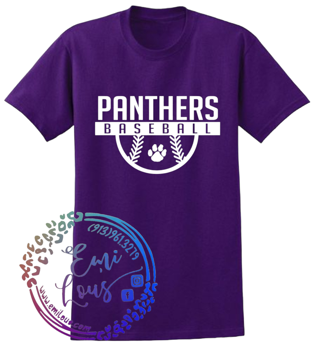 Panthers Baseball Paw Print